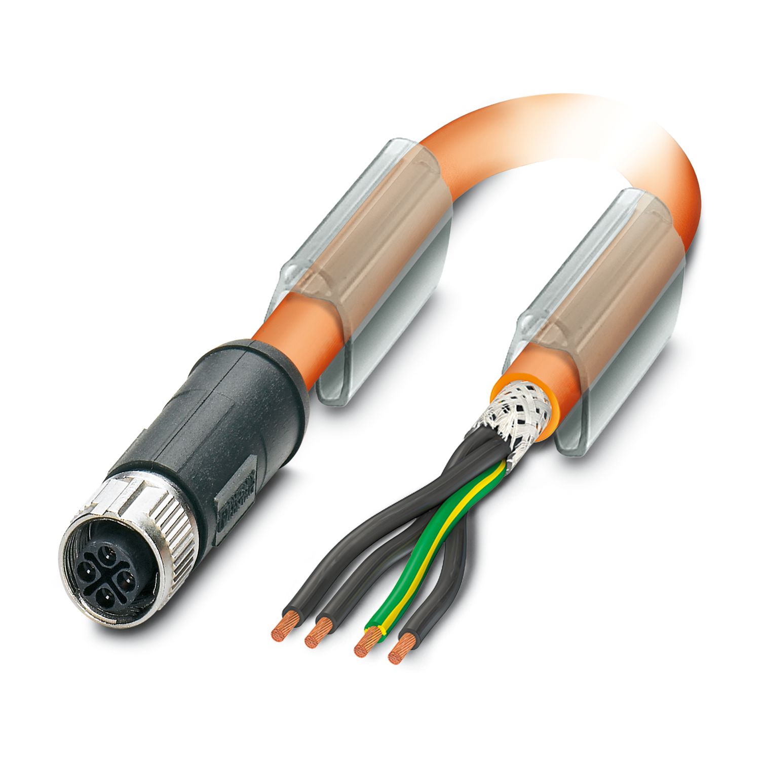 SAC-4P- 1,5-PUR/M12FSS PE SH