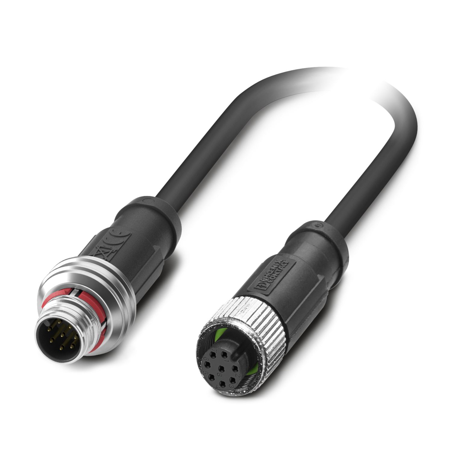 SAC-8P-P12MS/ 0,6-PUR/M12FS SH