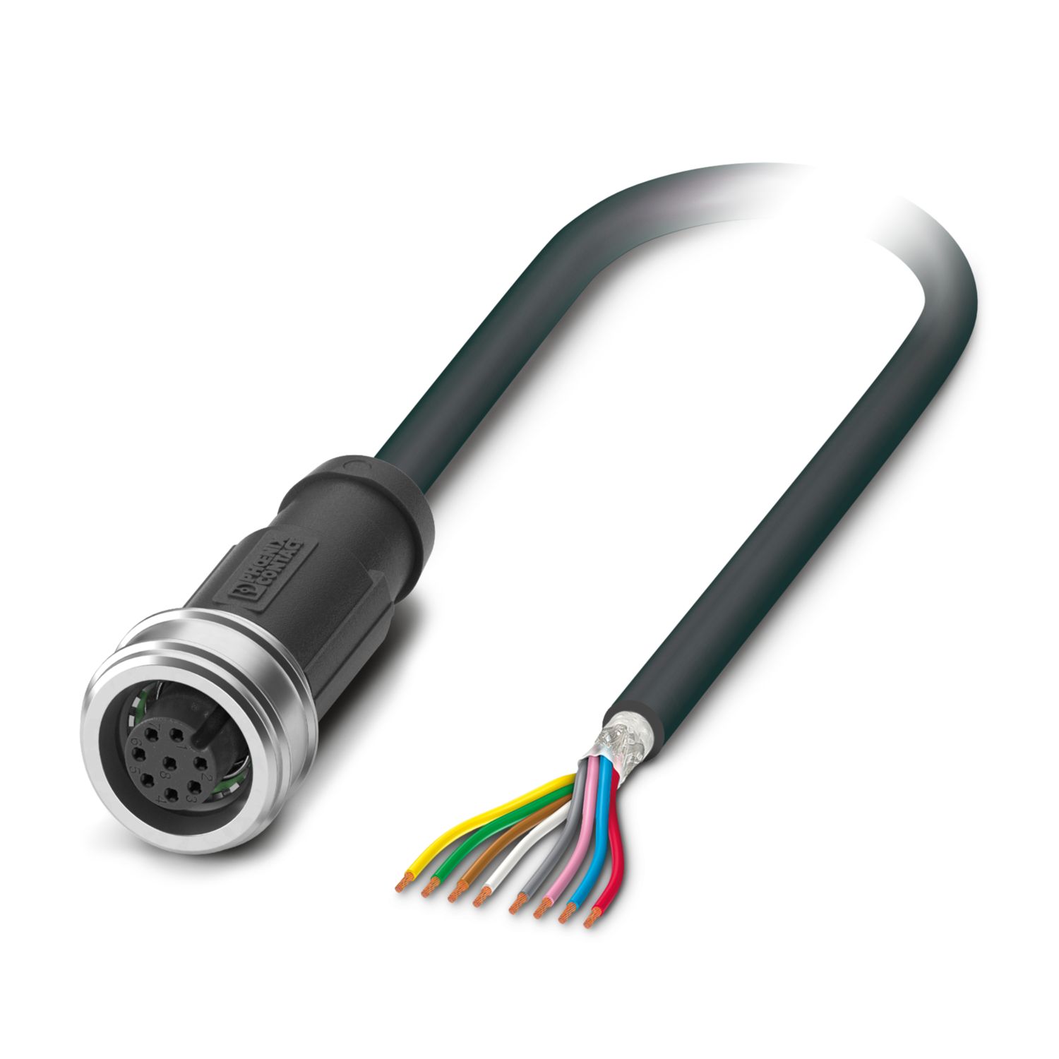 SAC-8P- 3,0-PUR/P12FS SH