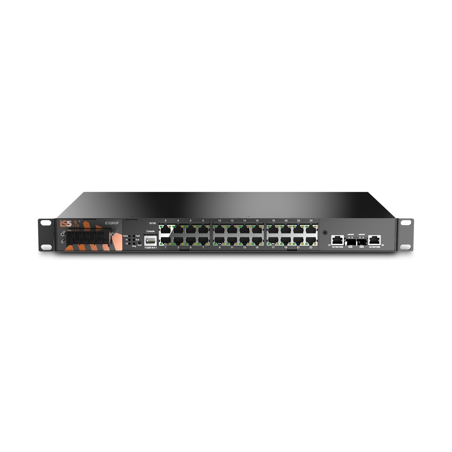 IES26GF-HV-RR-16RJ45-2GRJ45