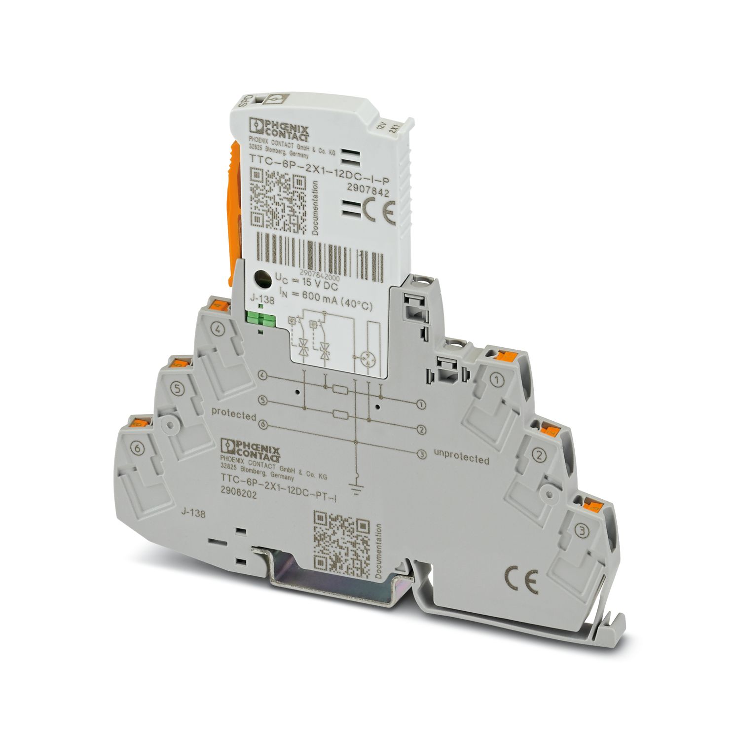 TTC-6P-2X1-12DC-PT-I